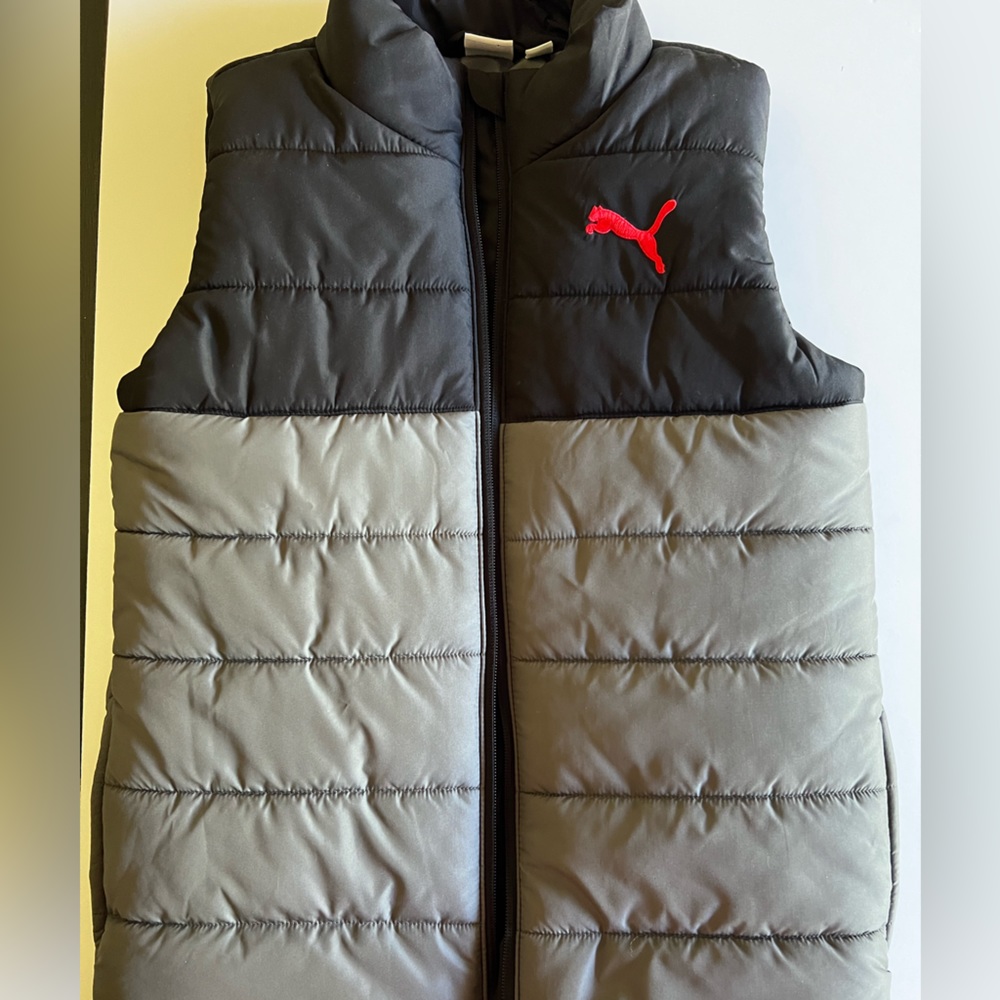 Lot - Boys Puffer Vest & Fleece Vest, Size 10/12